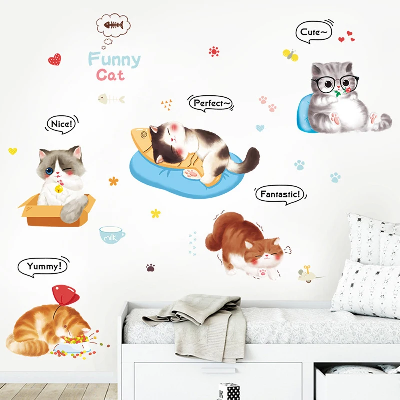 Zollor Cartoon Hand Drawing Lovely Cat Wall Sticker Bedroom Living room Porch Children's room Creative Decorative Stickers
Zollor Cartoon Hand Drawing Lovely Cat Wall Sticker Bedroom Living room Porch Children's room Creative Decorative Stickers