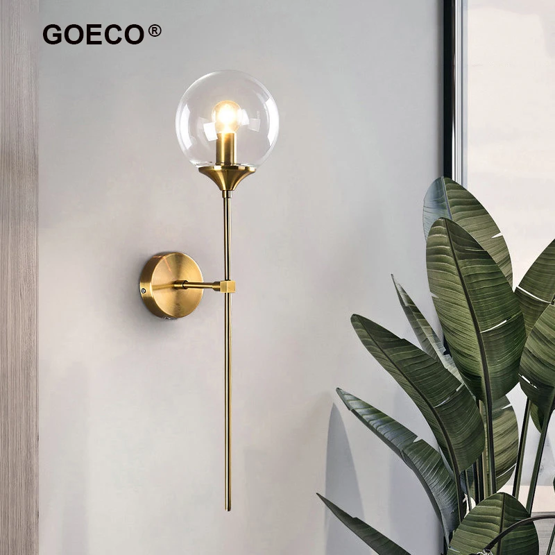 Modern Golden Glass Wall Light Nordic Wall Lamp For Living Room Bedroom Bedside Sconce Hallway Aisle Home Decor Lighting Fixture
Modern Golden Glass Wall Light Nordic Wall Lamp For Living Room Bedroom Bedside Sconce Hallway Aisle Home Decor Lighting Fixture