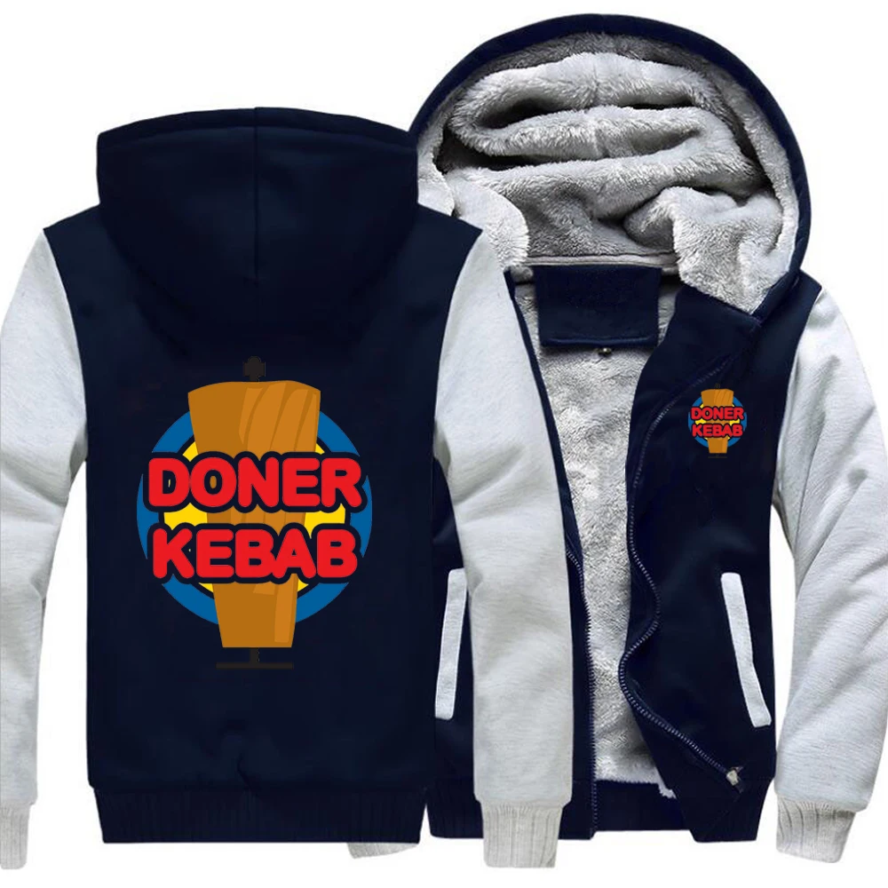Свободные толстовки Doner Kebab для турецкой кухни зимние теплые уличные куртки