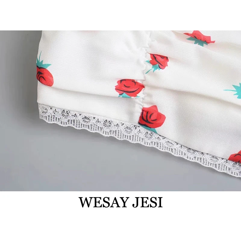 WESAY JESI 2021 Summer Women's Top Off Shoulder Tight Set Flower Printed Short Sleeve Shirt Fashion Retro Temperament Casual Set
WESAY JESI 2021 Summer Women's Top Off Shoulder Tight Set Flower Printed Short Sleeve Shirt Fashion Retro Temperament Casual Set