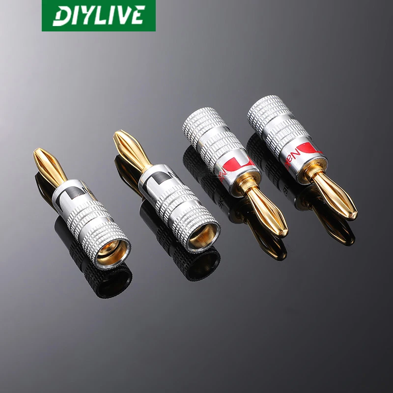 DIYLIVE 4PCS Nakamichi pure copper gold plated banana pin insert serrated spring audio plug
DIYLIVE 4PCS Nakamichi pure copper gold plated banana pin insert serrated spring audio plug