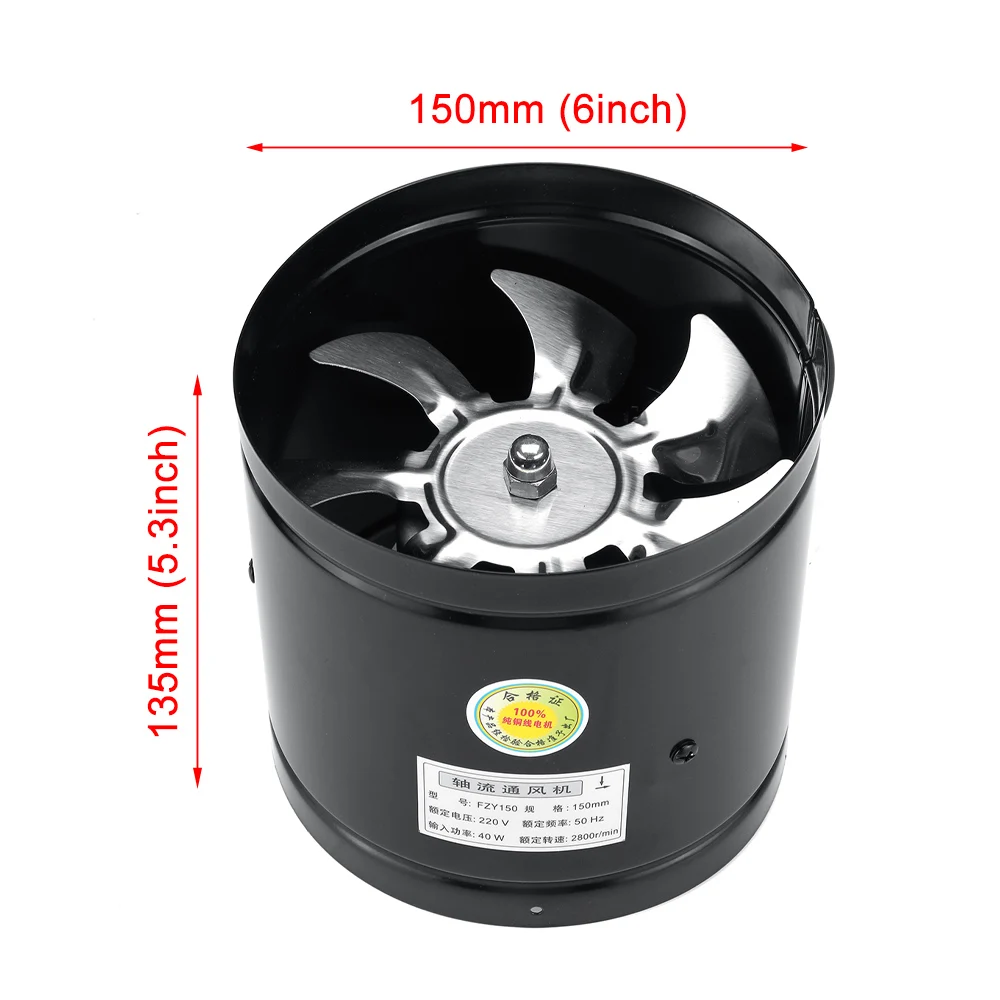 220V/110V Inline Duct Fan Booster Air Cooling Vent Metal Exhaust Blower Fan Kitchen Office Fan Toilet Wall Fan Without Plug
220V/110V Inline Duct Fan Booster Air Cooling Vent Metal Exhaust Blower Fan Kitchen Office Fan Toilet Wall Fan Without Plug