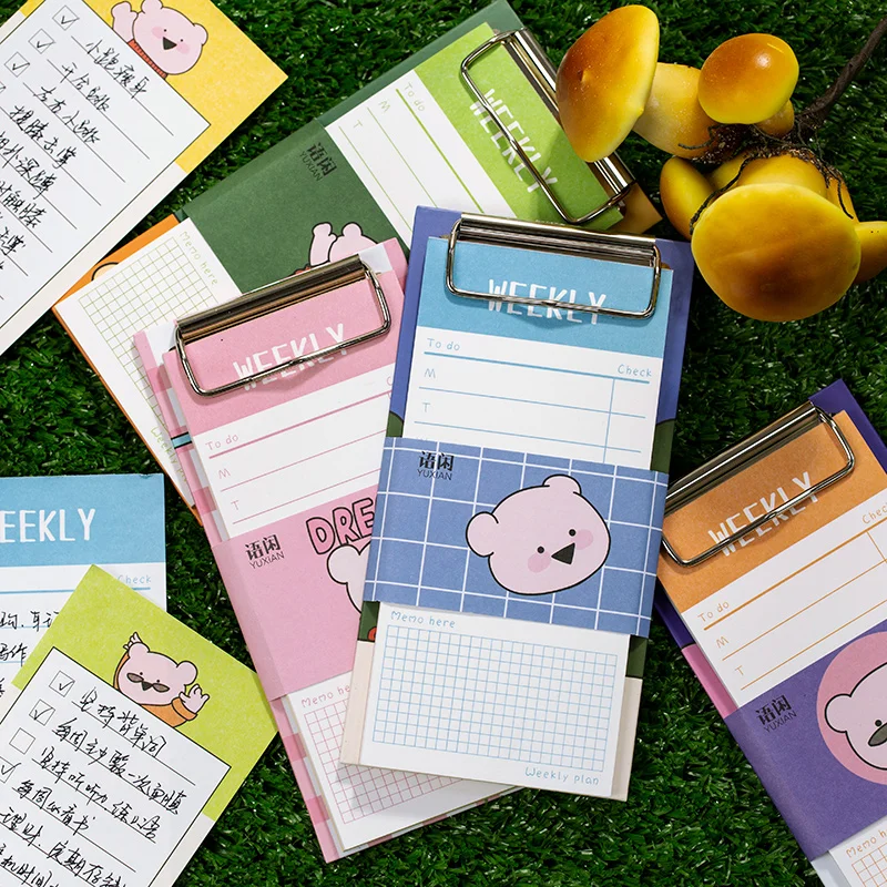 4pcs/LOT ryan the bear series basic cute lovely plan book splint paper message memo pad 
4pcs/LOT ryan the bear series basic cute lovely plan book splint paper message memo pad