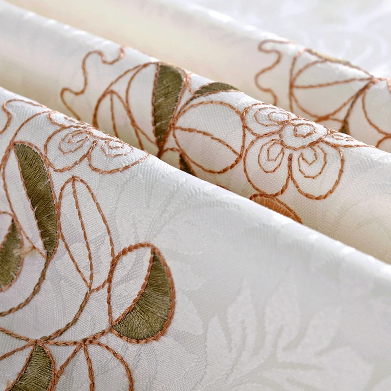 Handmade Cutwork Beige Jacquard Fabric Rectangular Embroidery Tablecloth Table Runner Placemat Coaster Home Decorative Furniture 
Handmade Cutwork Beige Jacquard Fabric Rectangular Embroidery Tablecloth Table Runner Placemat Coaster Home Decorative Furniture