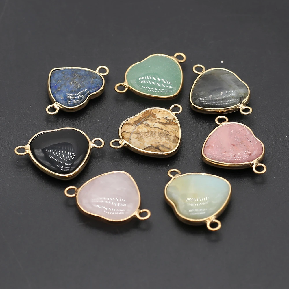 Natural Gem Stone Double Hole Connector Rose Pink Quartz Lapis Lazuli Charms Pendant for Making DIY Necklace Bracelet Jewelry
Natural Gem Stone Double Hole Connector Rose Pink Quartz Lapis Lazuli Charms Pendant for Making DIY Necklace Bracelet Jewelry