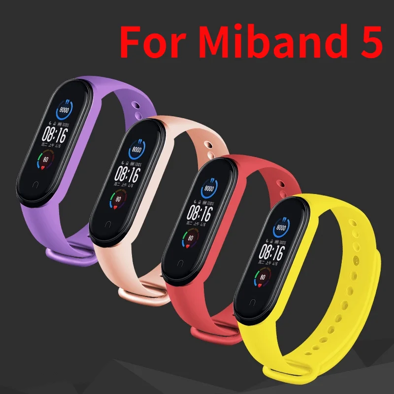 For Xiaomi Mi Band 5 Watches Strap Silicone Wristband Bracelet Replacement for Xiaomi Wrist Band 5 Soft TPU Watchbands Strap 
For Xiaomi Mi Band 5 Watches Strap Silicone Wristband Bracelet Replacement for Xiaomi Wrist Band 5 Soft TPU Watchbands Strap