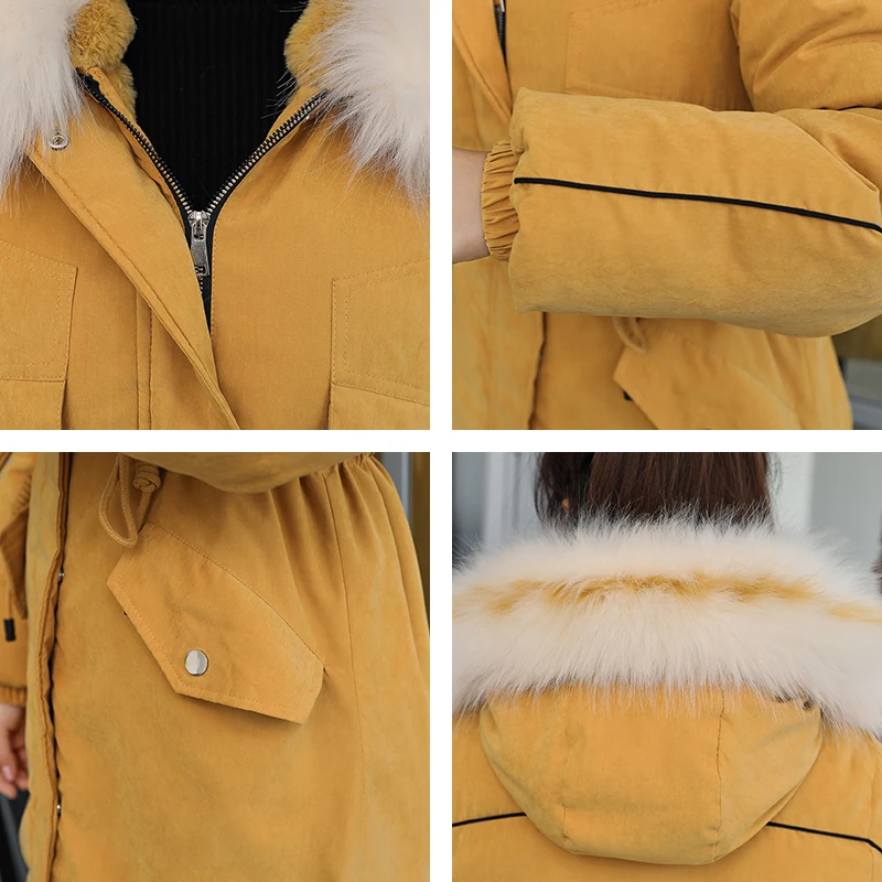 2020 Winter Wool Liner Long Coats And Jackets Women Hooded Plus Size Slim Solid With Fur Collar Thick Casual Long Parka Woman
2020 Winter Wool Liner Long Coats And Jackets Women Hooded Plus Size Slim Solid With Fur Collar Thick Casual Long Parka Woman