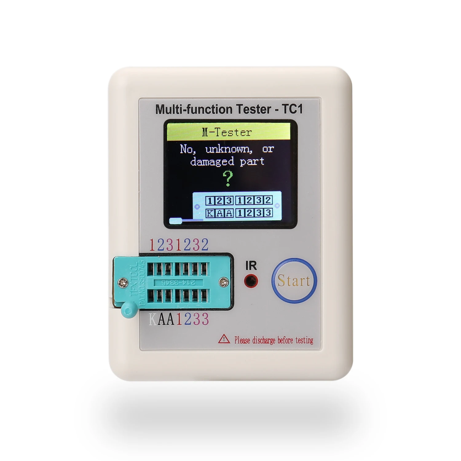 MultifunctiTransistor Tester NPN Transistor N-channel P-channel FET Diode Resistance Inductance Capacitance SCR Battery Detector
MultifunctiTransistor Tester NPN Transistor N-channel P-channel FET Diode Resistance Inductance Capacitance SCR Battery Detector