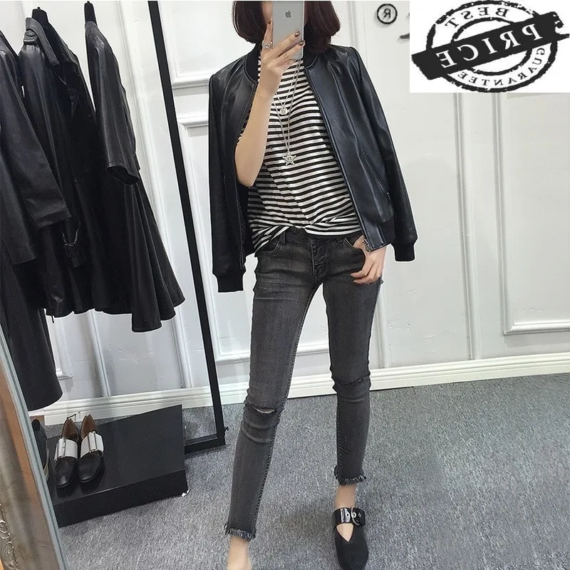 100% Genuine Leather Jacket Women Natural Sheepskin Coat Female Short Women's Jackets Spring 2021 Chaquetas De Mujer a2LW
100% Genuine Leather Jacket Women Natural Sheepskin Coat Female Short Women's Jackets Spring 2021 Chaquetas De Mujer a2LW