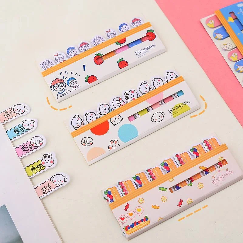 

Cartoon Cute Anime Memo Pad Sticky Notes Student Stationery Index Planner Message Paper Sticker Memo Tags