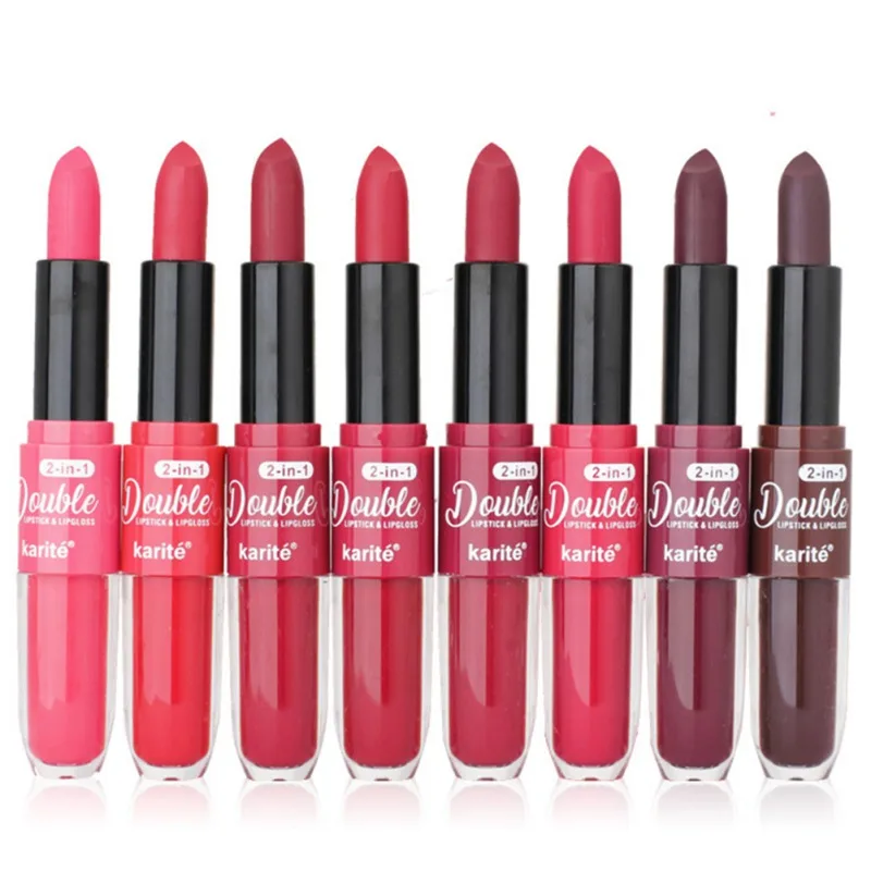 Double-end Lip Gloss Plus Lipstick Pigment Matte Lip Glaze Maquillaje Velvet Lipstick Makeup Beauty O1 
Double-end Lip Gloss Plus Lipstick Pigment Matte Lip Glaze Maquillaje Velvet Lipstick Makeup Beauty O1