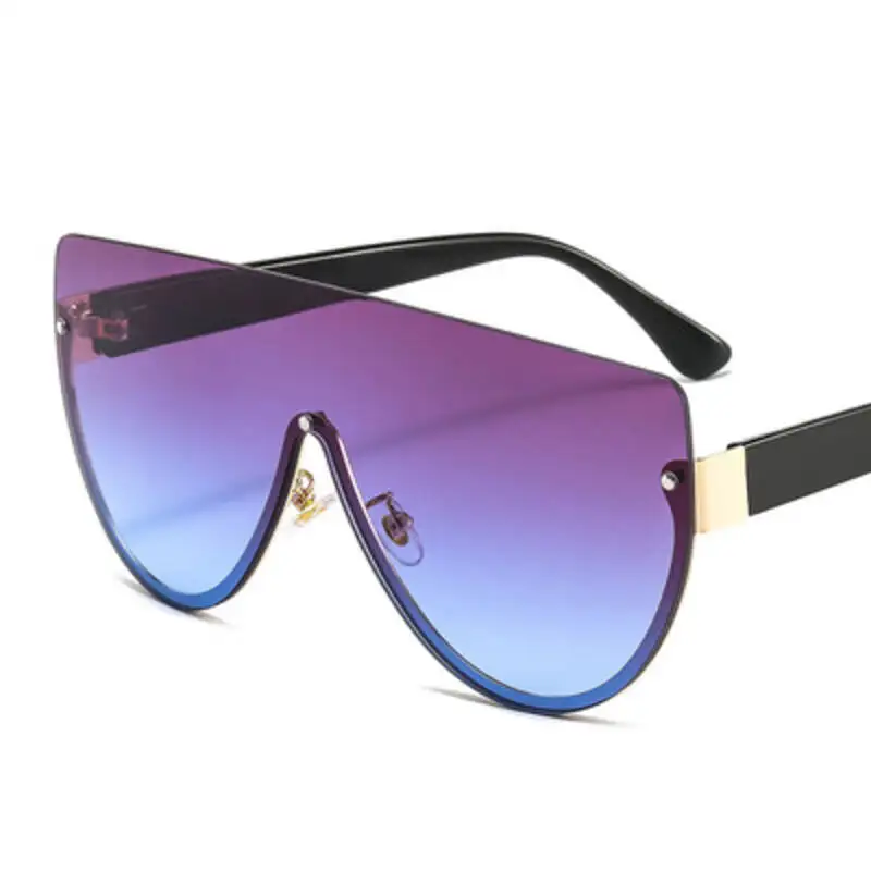 Personality One Piece Half Frame Sunglasses Women 2021 Luxury Brand Designer Fashion Gradient Ocean Sun Glasses Female Shades 
Personality One Piece Half Frame Sunglasses Women 2021 Luxury Brand Designer Fashion Gradient Ocean Sun Glasses Female Shades