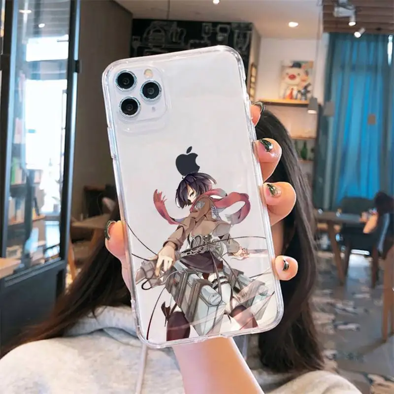 Attack on Titan Anime Phone Case Transparent for iPhone 6 7 8 11 12 s mini pro X XS XR MAX Plus cover funda shell
Attack on Titan Anime Phone Case Transparent for iPhone 6 7 8 11 12 s mini pro X XS XR MAX Plus cover funda shell