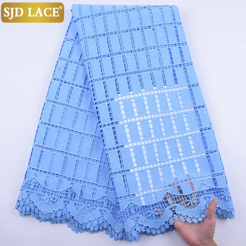 SJD LACE Pure White African Lace Fabric 2020 High Quality Handmade Water Soluble Guipure Cord Lace For Wedding Party Design2068B
SJD LACE Pure White African Lace Fabric 2020 High Quality Handmade Water Soluble Guipure Cord Lace For Wedding Party Design2068B