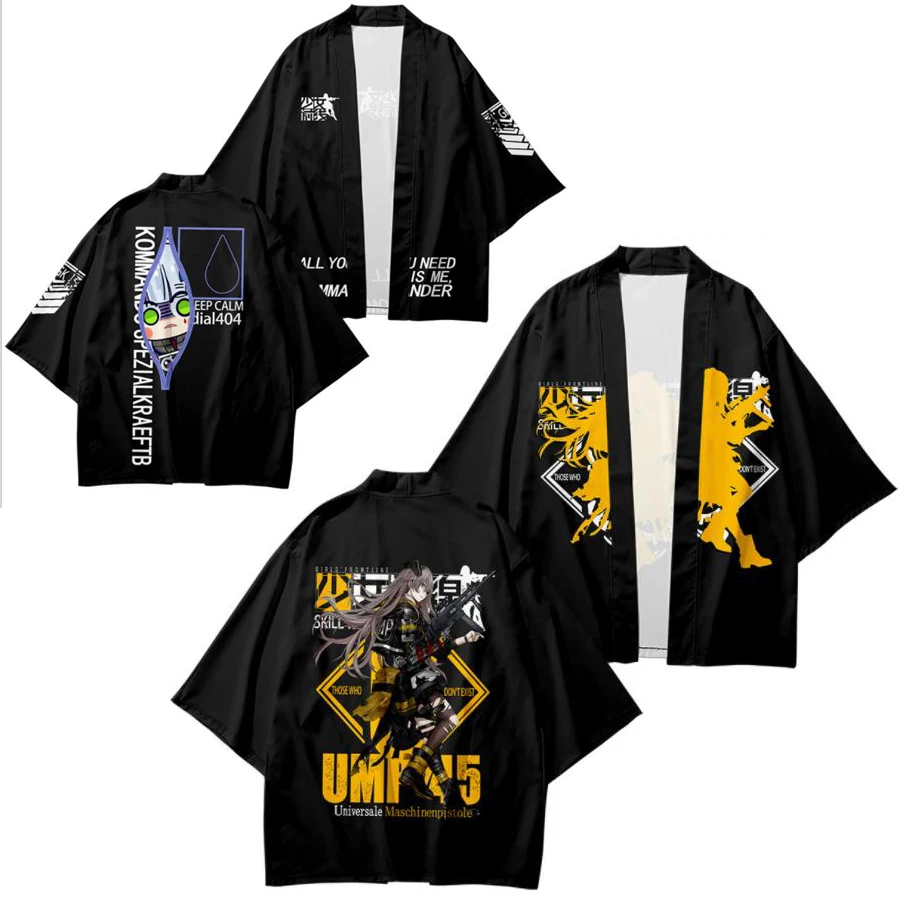 Game Girls Frontline Cosplay Costume UMP45 404 HK416 Japanese Kimono Men Cardigan Streetwear Yukata Male Shirt Haori Obi Clothes
Game Girls Frontline Cosplay Costume UMP45 404 HK416 Japanese Kimono Men Cardigan Streetwear Yukata Male Shirt Haori Obi Clothes
