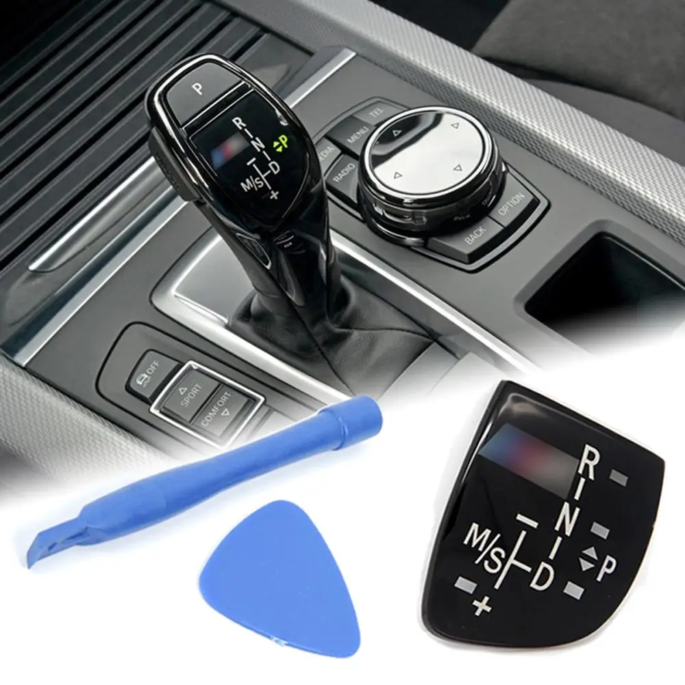 Автомобильная ручка переключения передач Панель кнопка Крышка эмблема M