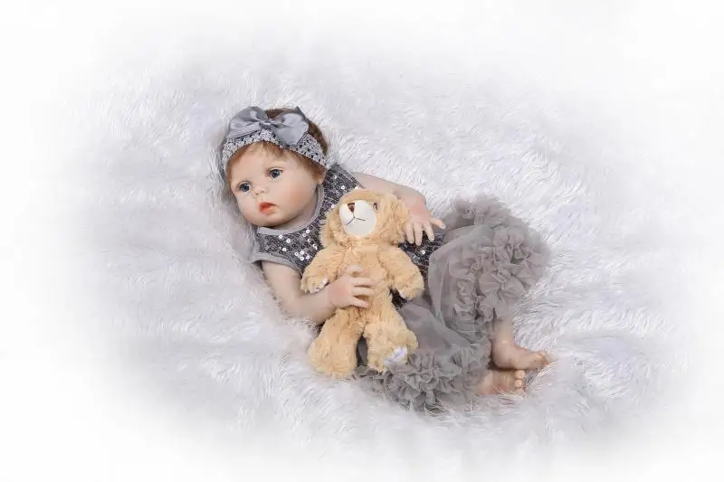Полноразмерные игрушки силиконовые куклы-Новорожденные Reborn Sleepinf водная модель