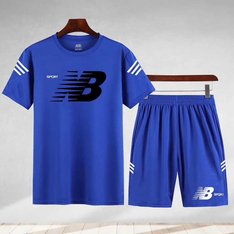 2021 new men's summer cotton T-shirt and shorts suit sports leisure fitness breathable sweat-absorbent shorts suit M-5XL
2021 new men's summer cotton T-shirt and shorts suit sports leisure fitness breathable sweat-absorbent shorts suit M-5XL