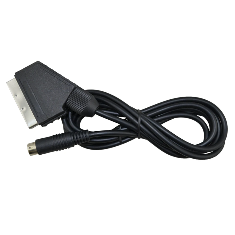 FZQWEG черный RGB Scart кабель для SEGA Saturn NTSC и PAL Plug | Электроника