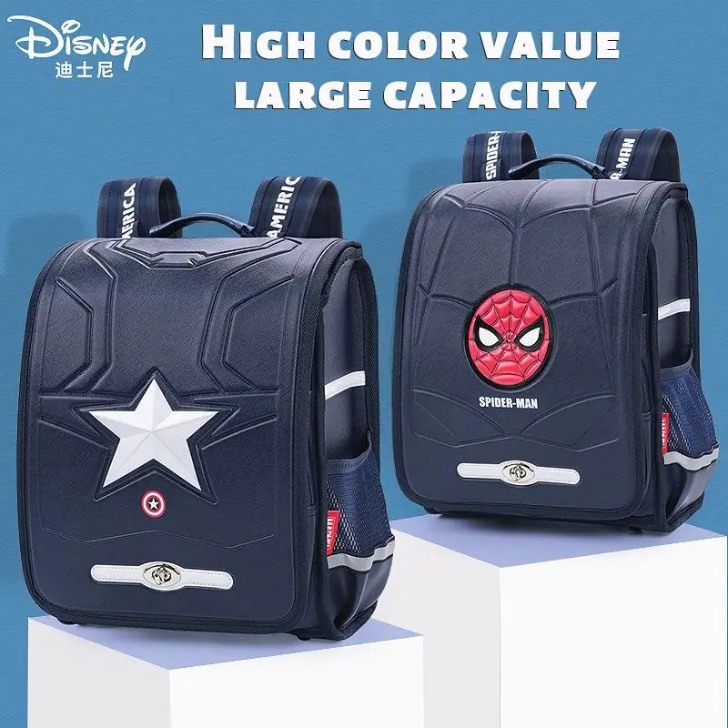 Disney Children School Bag Marvel Captain America Spider-man Primary Schoolbag Boys Burdens Backpack Children Backpack kids Gift
Disney Children School Bag Marvel Captain America Spider-man Primary Schoolbag Boys Burdens Backpack Children Backpack kids Gift