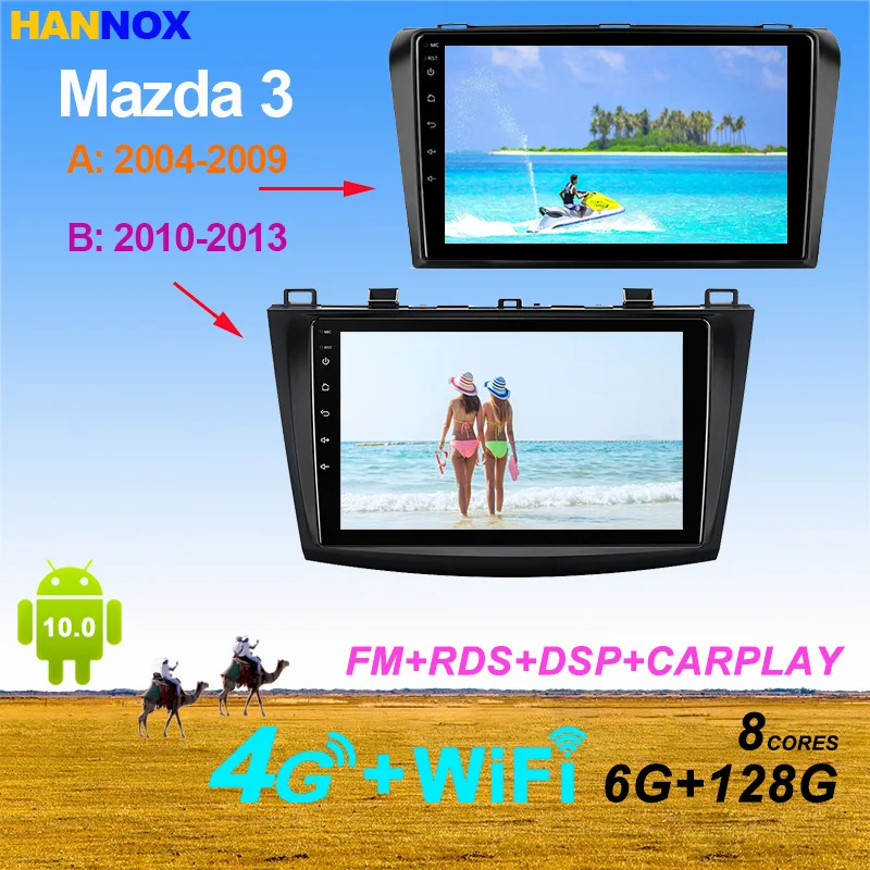 HANNOX Android11 Car Radio Stereo 8Core NAVI Car Multimedia Player For Mazda 3 2004 2005 2006 2007 2008 2009 2010 2011 2012 2013
HANNOX Android11 Car Radio Stereo 8Core NAVI Car Multimedia Player For Mazda 3 2004 2005 2006 2007 2008 2009 2010 2011 2012 2013