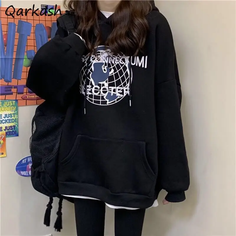 Hoodies Women Punk Streetwear BF Cool Girls Fashion Couple Unisex Clothes All-match Ulzzang Popular Hooded Draw String Pullovers
Hoodies Women Punk Streetwear BF Cool Girls Fashion Couple Unisex Clothes All-match Ulzzang Popular Hooded Draw String Pullovers