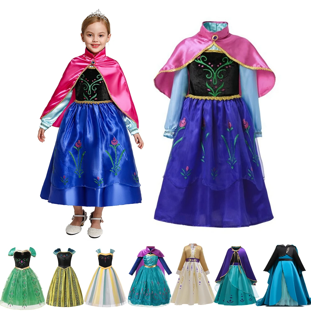 Kids Girl Princess Dress Anna Dress Up Costume Children Role Playing Frocks Floral Party Ball Gown Child Clothing 2 to 12 Years
Kids Girl Princess Dress Anna Dress Up Costume Children Role Playing Frocks Floral Party Ball Gown Child Clothing 2 to 12 Years