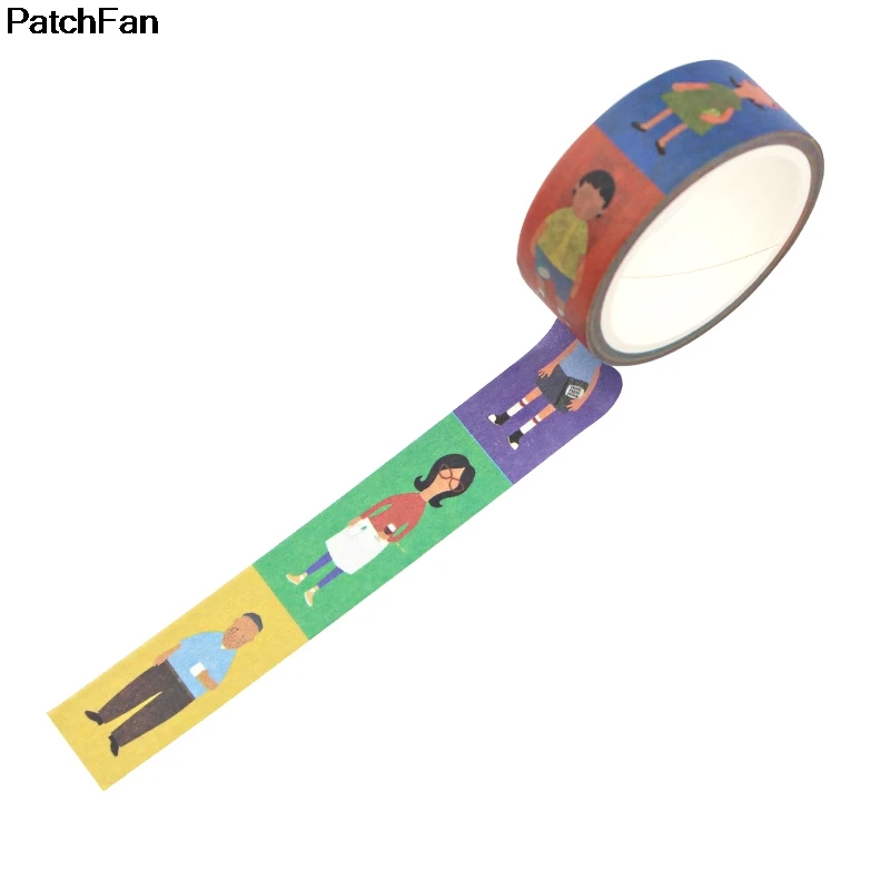 Patchfan Cartoon DIY Scrapbooking Sticky Adhesive Washi Paper Tape Printed Patterns stickers decals A2666
Patchfan Cartoon DIY Scrapbooking Sticky Adhesive Washi Paper Tape Printed Patterns stickers decals A2666