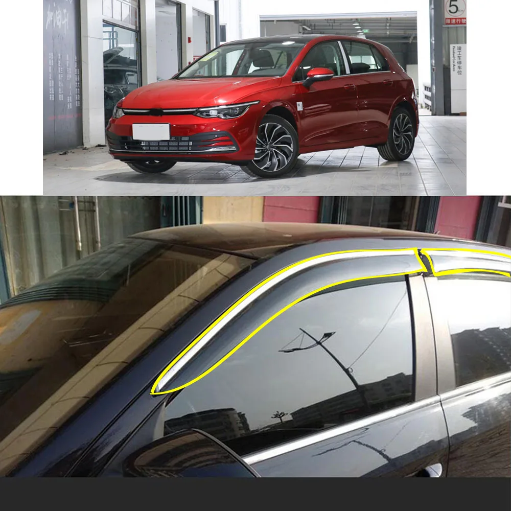 Car Body Styling Sticker Plastic Window Glass Wind Visor Rain/Sun Guard Vent Parts For VW Volkswagen Golf8 Golf 8 2020 2021 2022
Car Body Styling Sticker Plastic Window Glass Wind Visor Rain/Sun Guard Vent Parts For VW Volkswagen Golf8 Golf 8 2020 2021 2022