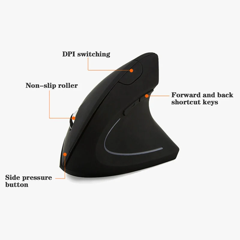 Wireless Vertical Gaming Mouse Ergonomic Mouse Optical 800 1200 1600 DPI 6 Buttons Gaming Mouse For Computer Laptop Mouse Gamer
Wireless Vertical Gaming Mouse Ergonomic Mouse Optical 800 1200 1600 DPI 6 Buttons Gaming Mouse For Computer Laptop Mouse Gamer