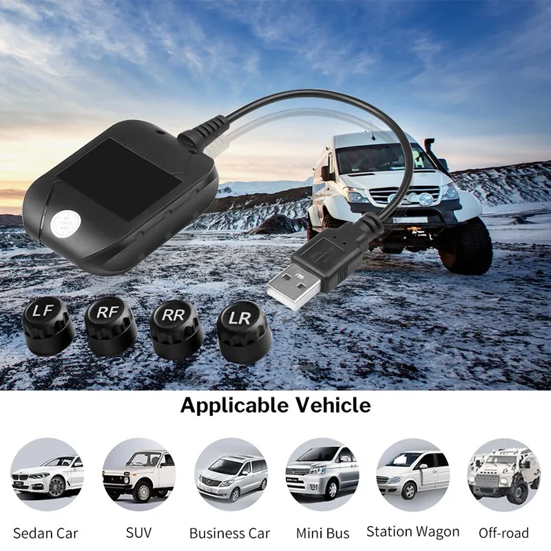 USB 3.0 TPMS for Android Car Radio DVD Player Tire Pressure Monitoring System Built-in APK with Internal External Sensor
USB 3.0 TPMS for Android Car Radio DVD Player Tire Pressure Monitoring System Built-in APK with Internal External Sensor