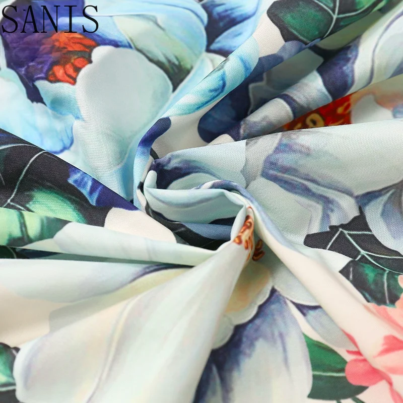 Sanis 2021 Summer Fashion Runway Cotton Dress Women's Lantern Sleeve Floral Print Elegant Party Midi Dress Vestidos
Sanis 2021 Summer Fashion Runway Cotton Dress Women's Lantern Sleeve Floral Print Elegant Party Midi Dress Vestidos