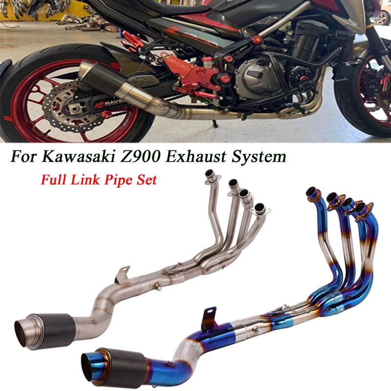 Motorcycle Full Link Pipe Exhaust Pipe Silencer System Set Stainless Steel Tubes Silp On For Kawasaki z900 Until 2022
Motorcycle Full Link Pipe Exhaust Pipe Silencer System Set Stainless Steel Tubes Silp On For Kawasaki z900 Until 2022