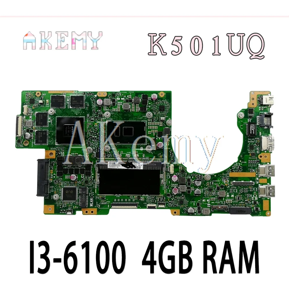 K501UQ Laptop motherboard For Asus K501UQ K501UXM K501UW K501UWK Test mainboard motherboard test ok GT940M I3-6100/6006U 4GB RAM
K501UQ Laptop motherboard For Asus K501UQ K501UXM K501UW K501UWK Test mainboard motherboard test ok GT940M I3-6100/6006U 4GB RAM