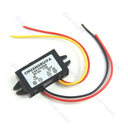 12V To 3.7V 3A 11W DC/DC Converter Step Down Car Power Supply Module New 
12V To 3.7V 3A 11W DC/DC Converter Step Down Car Power Supply Module New