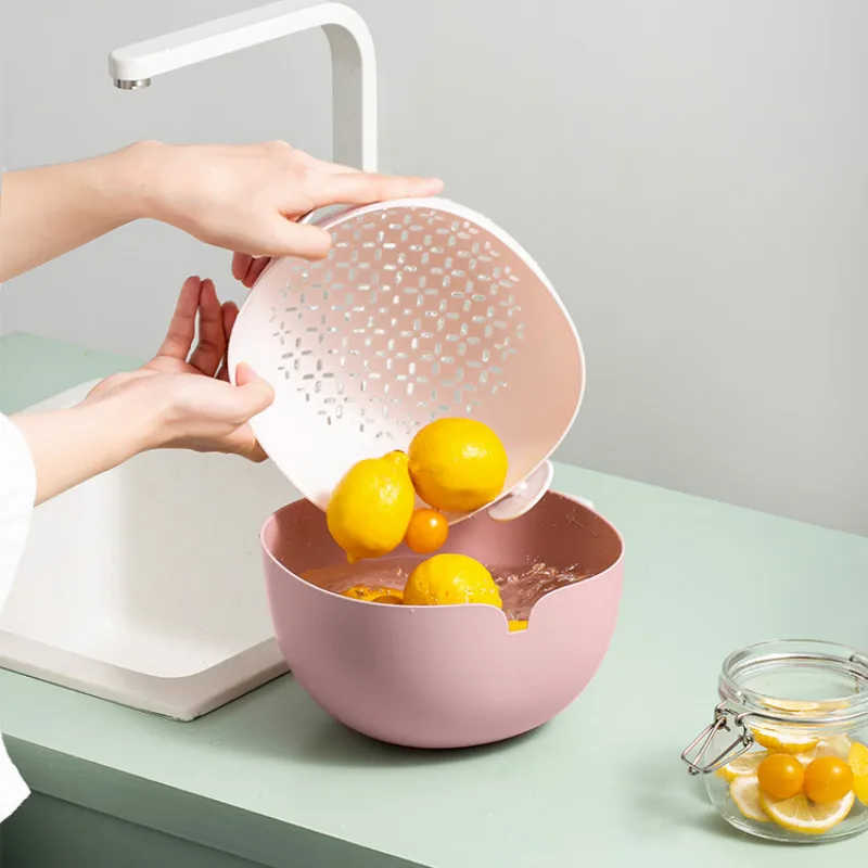 Сливная пластиковая корзина для мытья овощей, Скандинавская двухслойная корзина для мытья фруктов и овощей, домашние кухонные приспособле...
Сливная пластиковая корзина для мытья овощей, Скандинавская двухслойная корзина для мытья фруктов и овощей, домашние кухонные приспособле...