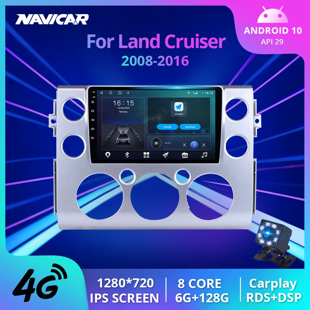 Автомобильный радиоприемник 2DIN Android 2008 для Toyota Land Cruiser 2016-, стереоприемник с GPS-навигацией, автомобильный радиоприемник без DVD 2DIN
Автомобильный радиоприемник 2DIN Android 2008 для Toyota Land Cruiser 2016-, стереоприемник с GPS-навигацией, автомобильный радиоприемник без DVD 2DIN