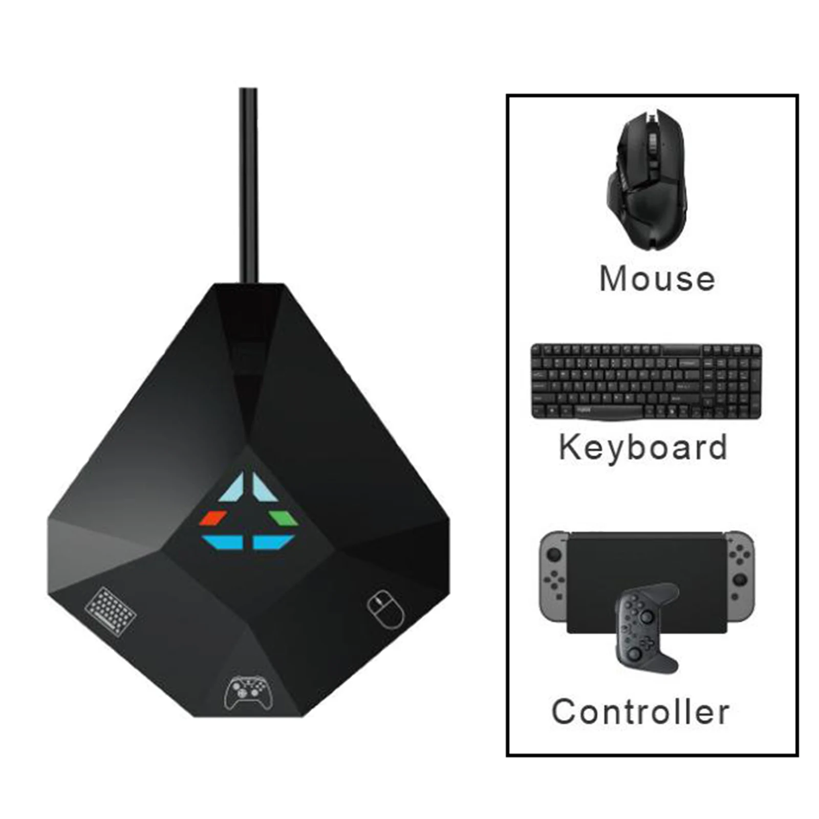 Клавиатура с адаптером преобразователя мыши подходит для N-Switch и т. д. игровая