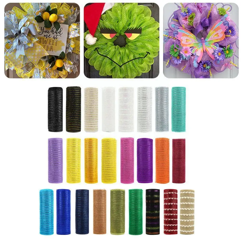 26cm*10 Yards Christmas Wreath Mesh Flower Packing Wreath Courtyard Decoration Decoration Christmas Diy Net Festival Suppli R4x0
26cm*10 Yards Christmas Wreath Mesh Flower Packing Wreath Courtyard Decoration Decoration Christmas Diy Net Festival Suppli R4x0