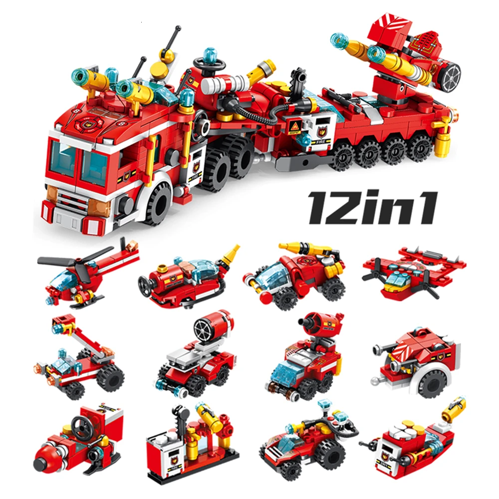 557 PCS 12 IN 1 Building Blocks Compatible Bricks Boys Christmas Gift Toys Aircraft Educational City Fire Truck Car Block
557 PCS 12 IN 1 Building Blocks Compatible Bricks Boys Christmas Gift Toys Aircraft Educational City Fire Truck Car Block