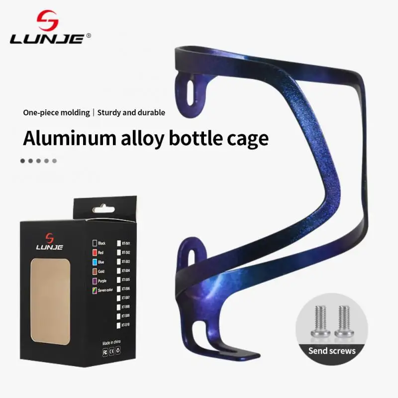 LUNJE Water Bottle Cage Multicolored Easy Installation Aluminum Alloy Drink Cup Holder Rack With Screws For Outdoor Activities
LUNJE Water Bottle Cage Multicolored Easy Installation Aluminum Alloy Drink Cup Holder Rack With Screws For Outdoor Activities