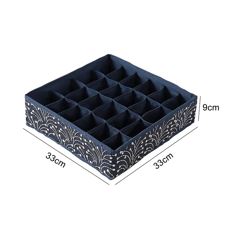 Dormitory closet organizer for socks home separated underwear storage box 7 grids bra organizer foldable drawer organizer
Dormitory closet organizer for socks home separated underwear storage box 7 grids bra organizer foldable drawer organizer