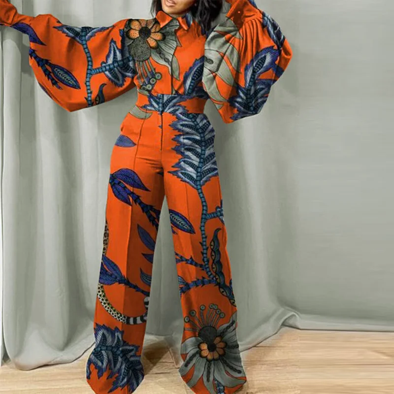 Office Elegant Lantern Long Sleeve Rompers Casual Women Loose Wide Leg Pants Jumpsuit Lady Fashion High Waist Overalls Playsuit
Office Elegant Lantern Long Sleeve Rompers Casual Women Loose Wide Leg Pants Jumpsuit Lady Fashion High Waist Overalls Playsuit
