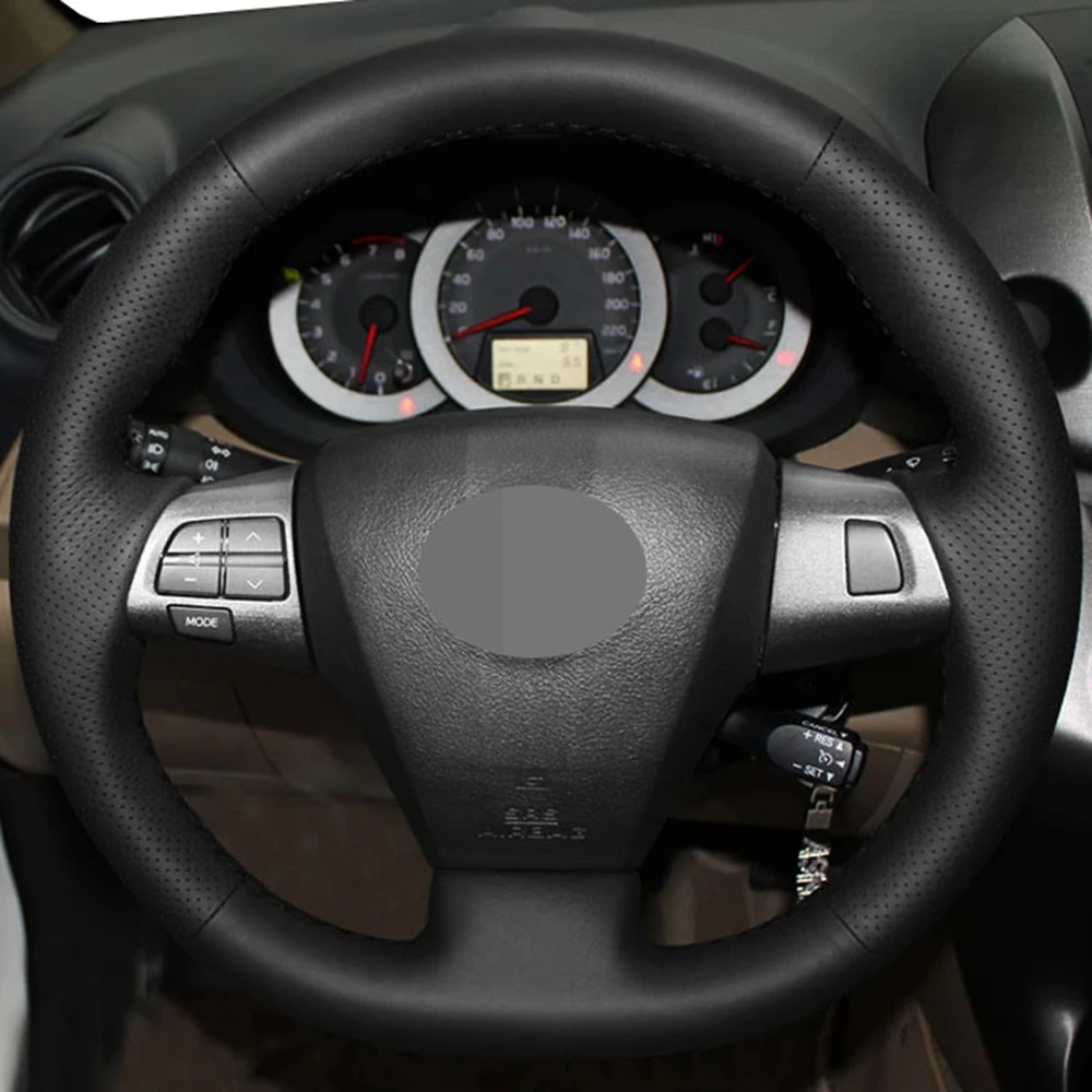 DIY Black Genuine Leather Car Accessories Steering Wheel Cover For Toyota Corolla RAV4 Auris Wish Vanguard Voxy 2010-2013
DIY Black Genuine Leather Car Accessories Steering Wheel Cover For Toyota Corolla RAV4 Auris Wish Vanguard Voxy 2010-2013