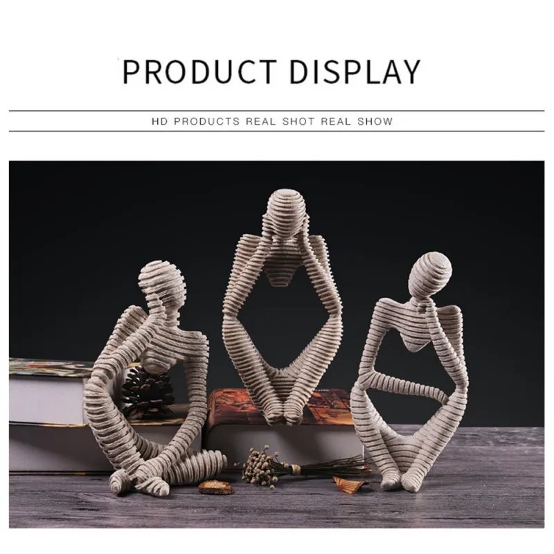 1 Pcs Synthetic resin Creative abstract character thinker statue Christmas birthday present home decoration accessories
1 Pcs Synthetic resin Creative abstract character thinker statue Christmas birthday present home decoration accessories