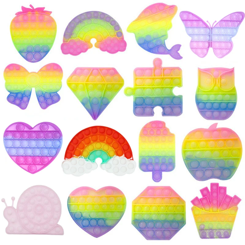 Hot Push Bubble Fidget Toys Adult Stress Relief Color Change Toy for Antistress Soft Squishy Gift Anti Stress Adult Kids toy
Hot Push Bubble Fidget Toys Adult Stress Relief Color Change Toy for Antistress Soft Squishy Gift Anti Stress Adult Kids toy