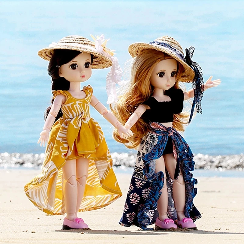 23 Movable Joints 12 Inch BJD Doll Full Set 30cm 1/6 Makeup Dress Up Dolls With Fashion Bohemia Dress Shoes Hat For Girls Toy 
23 Movable Joints 12 Inch BJD Doll Full Set 30cm 1/6 Makeup Dress Up Dolls With Fashion Bohemia Dress Shoes Hat For Girls Toy