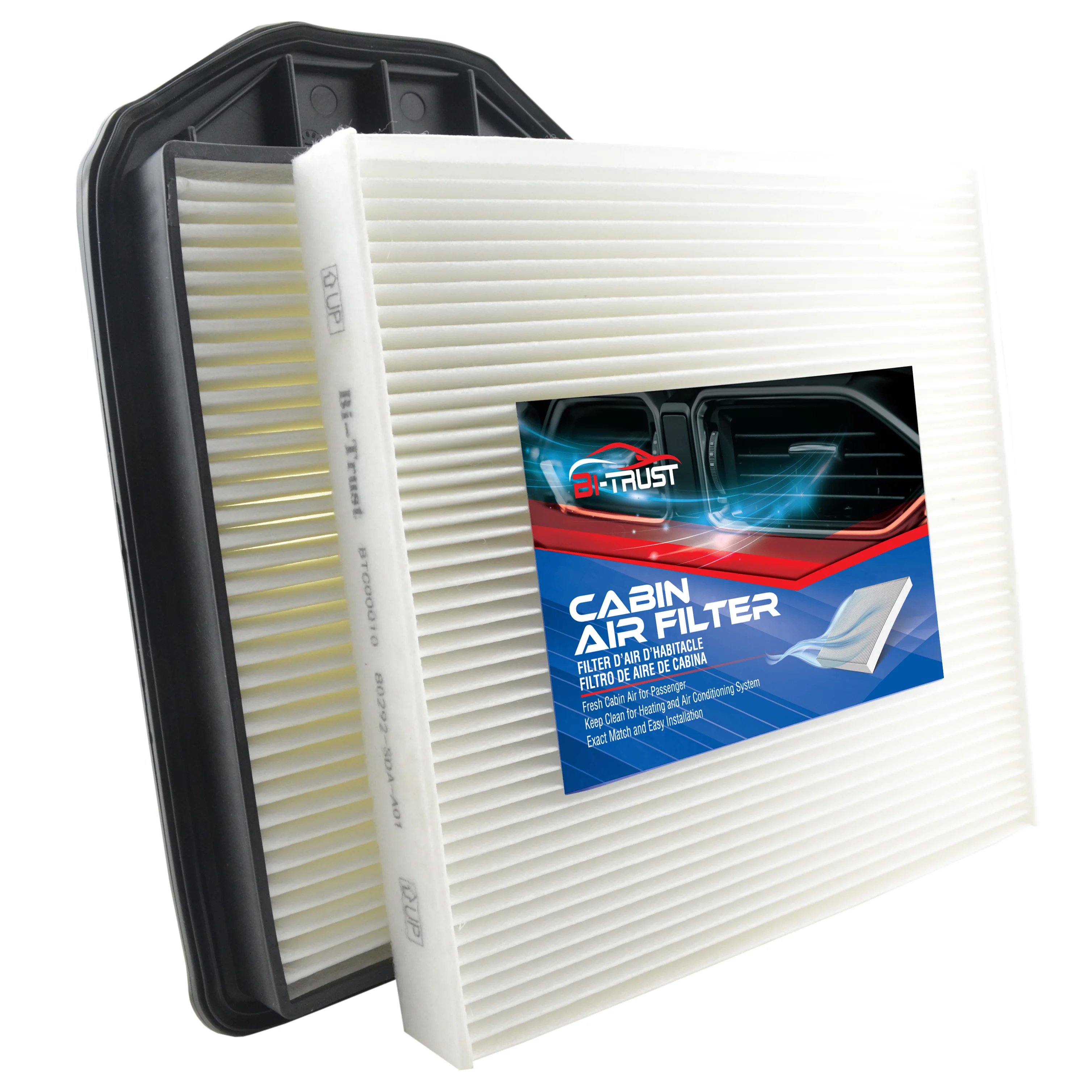 Bi-Trust Replacement Engine & Cabin Air Filter Combo Set for Honda CR-V 2.4L 2007-2009
Bi-Trust Replacement Engine & Cabin Air Filter Combo Set for Honda CR-V 2.4L 2007-2009