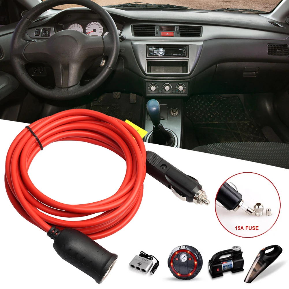 12/24V Plug Cigarette Lighter Power Adapter Auto Cigarette Lighter Plug Male to Female Extensions Car Heavy Duty Charger 12FT
12/24V Plug Cigarette Lighter Power Adapter Auto Cigarette Lighter Plug Male to Female Extensions Car Heavy Duty Charger 12FT