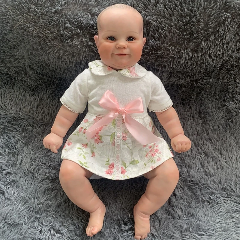 23 дюймовая экшн-фигурка, кукла Reborns, Интерактивная Реалистичная виниловая Мягкая кукла, Кавказская милая кукла-девушка с искусственным рису...
23 дюймовая экшн-фигурка, кукла Reborns, Интерактивная Реалистичная виниловая Мягкая кукла, Кавказская милая кукла-девушка с искусственным рису...